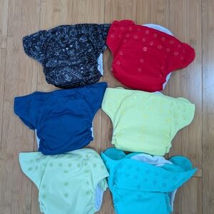 BumGenius Bundle Of 6 All In One Cloth Diapers